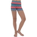 Native American Pattern Kids  Lightweight Velour Yoga Shorts View1