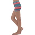 Native American Pattern Kids  Lightweight Velour Yoga Shorts View2