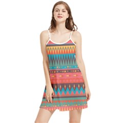 Native American Pattern Summer Frill Dress by ExtraGoodSauce