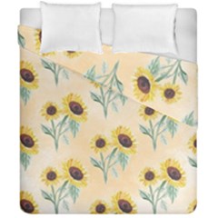 Sunflowers Pattern Duvet Cover Double Side (california King Size) by ExtraAwesomeSauce