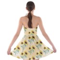 Sunflowers Pattern Strapless Bra Top Dress View2