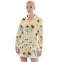 Sunflowers Pattern Women s Long Sleeve Casual Dress View1