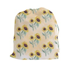 Sunflowers Pattern Drawstring Pouch (2xl) by ExtraGoodSauce