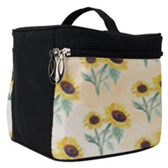 Sunflowers Pattern Make Up Travel Bag (small) by ExtraGoodSauce