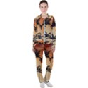 Sunset Palm Trees Beach Summer Casual Jacket and Pants Set View1