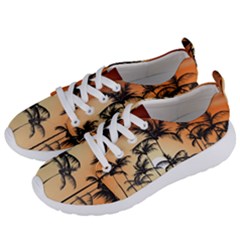 Sunset Palm Trees Beach Summer Women s Lightweight Sports Shoes by ExtraGoodSauce