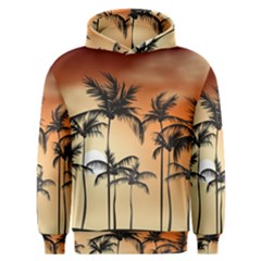 Sunset Palm Trees Beach Summer Men s Overhead Hoodie by ExtraGoodSauce