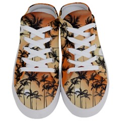 Sunset Palm Trees Beach Summer Half Slippers by ExtraGoodSauce