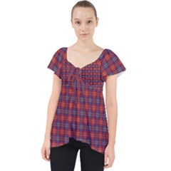 Tartan Pattern Lace Front Dolly Top by ExtraGoodSauce