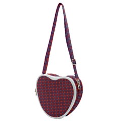 Tartan Pattern Heart Shoulder Bag