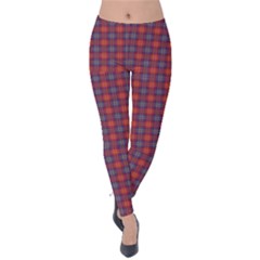 Tartan Pattern Velvet Leggings