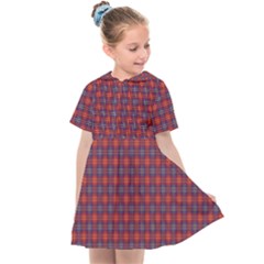 Tartan Pattern Kids  Sailor Dress by ExtraGoodSauce