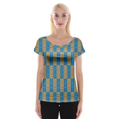 Tartan Pattern Cap Sleeve Top by ExtraGoodSauce