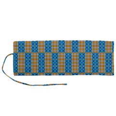 Tartan Pattern Roll Up Canvas Pencil Holder (m) by ExtraGoodSauce