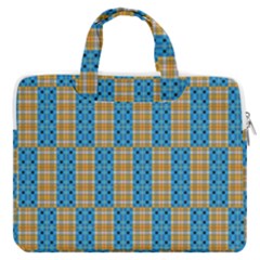 Tartan Pattern Macbook Pro Double Pocket Laptop Bag by ExtraGoodSauce