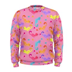 Watercolor Cats Pattern Men s Sweatshirt