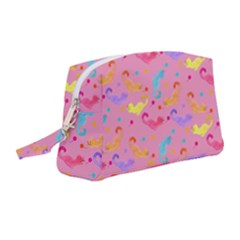 Watercolor Cats Pattern Wristlet Pouch Bag (medium) by ExtraAwesomeSauce