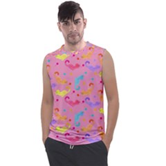 Watercolor Cats Pattern Men s Regular Tank Top