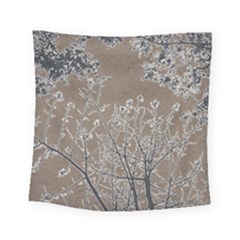 Linear Textured Botanical Motif Design Square Tapestry (small) by dflcprintsclothing