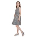 Linear Textured Botanical Motif Design Kids  Skater Dress View2