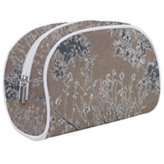 Linear Textured Botanical Motif Design Make Up Case (medium) by dflcprintsclothing