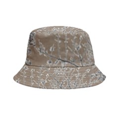 Linear Textured Botanical Motif Design Bucket Hat by dflcprintsclothing