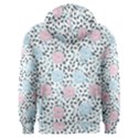 Cute Light Pink And Blue Modern Rose Pattern Men s Overhead Hoodie View2