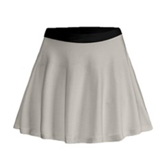 Abalone Grey Mini Flare Skirt by FashionBoulevard