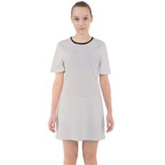 Abalone Grey Sixties Short Sleeve Mini Dress by FashionBoulevard