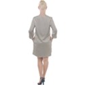 Abalone Grey Open Neck Shift Dress View2