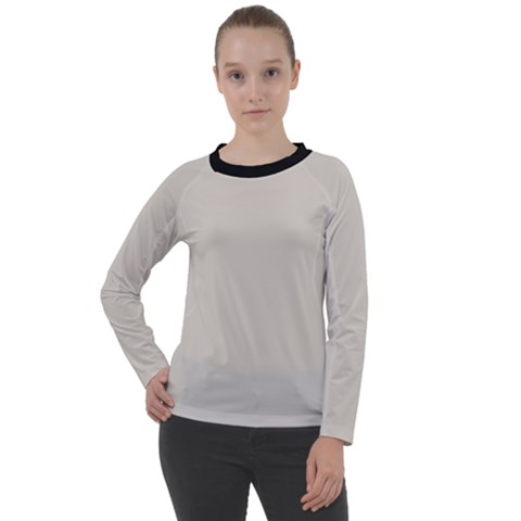 Abalone Grey Women s Long Sleeve Raglan Tee by FashionBoulevard