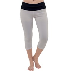 Abalone Grey Capri Yoga Leggings by FashionBoulevard