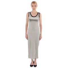 Abalone Grey Fitted Maxi Dress by FashionBoulevard