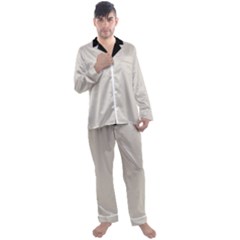 Abalone Grey Men s Long Sleeve Satin Pajamas Set by FashionBoulevard