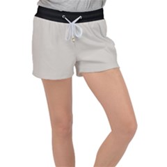 Abalone Grey Velour Lounge Shorts by FashionBoulevard