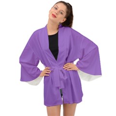 Amethyst Purple Long Sleeve Kimono by FashionLane