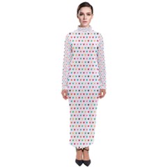 Hearts Pattern Turtleneck Maxi Dress by designsbymallika