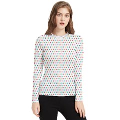 Hearts Pattern Women s Long Sleeve Rash Guard