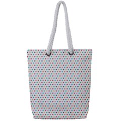 Hearts Pattern Full Print Rope Handle Tote (small)