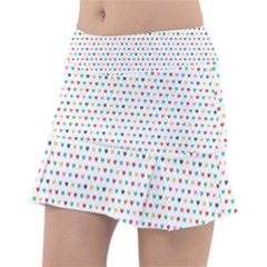 Hearts Pattern Classic Tennis Skirt by designsbymallika