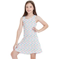 Hearts Pattern Kids  Lightweight Sleeveless Dress