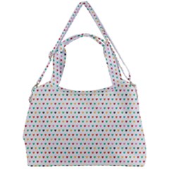 Hearts Pattern Double Compartment Shoulder Bag