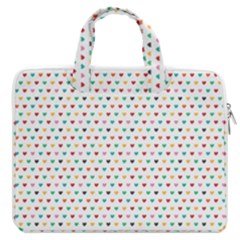 Hearts Pattern Macbook Pro Double Pocket Laptop Bag