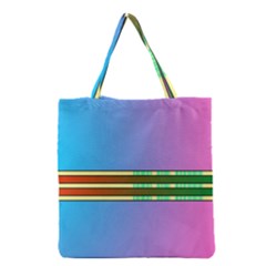 Vaporwave Hack The Planet 4 Grocery Tote Bag by WetdryvacsLair