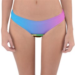 Vaporwave Hack The Planet 4 Reversible Hipster Bikini Bottoms by WetdryvacsLair