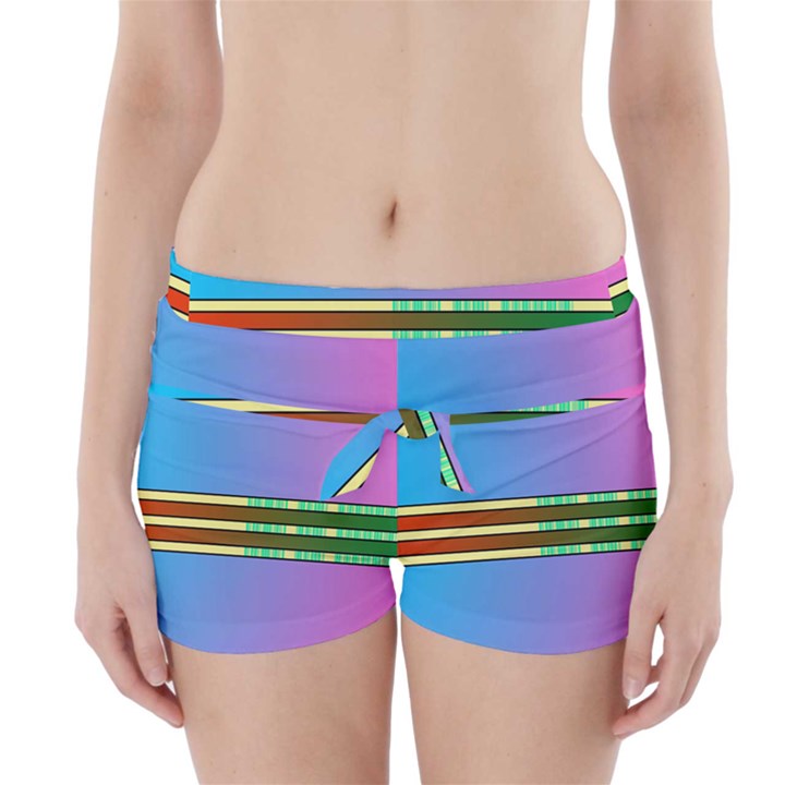 Vaporwave Hack The Planet 4 Boyleg Bikini Wrap Bottoms