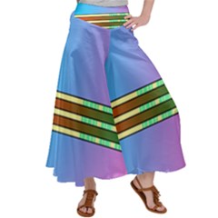 Vaporwave Hack The Planet 4 Satin Palazzo Pants by WetdryvacsLair