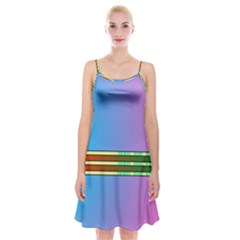 Vaporwave Hack The Planet 4 Spaghetti Strap Velvet Dress by WetdryvacsLair