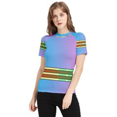 Vaporwave Hack The Planet 4 Women s Short Sleeve Rash Guard