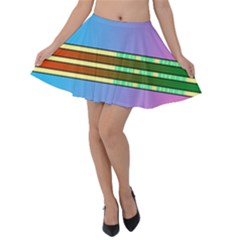 Vaporwave Hack The Planet 4 Velvet Skater Skirt by WetdryvacsLair